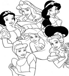 דפי צביעה נסיכות דפי צביעה נסיכות