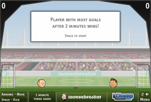 משימה בשלב הראשון במשחק כדורגל ראשים